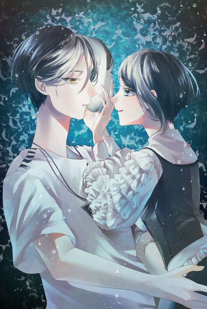 廻あざ両面水面アクキー