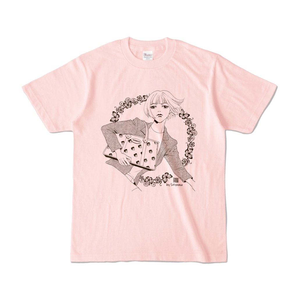 ハマダは天然色アミTシャツ