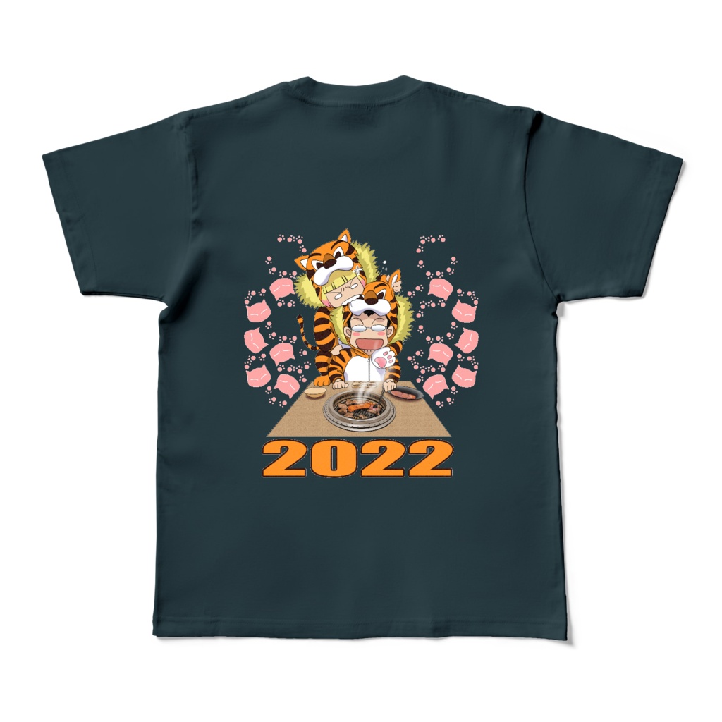 ハマダは天然色 2022 カラーTシャツ (5色、正面、もしくは背面)