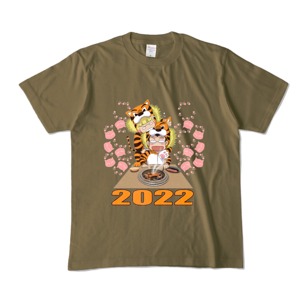 ハマダは天然色 2022 カラーTシャツ (5色、正面、もしくは背面)