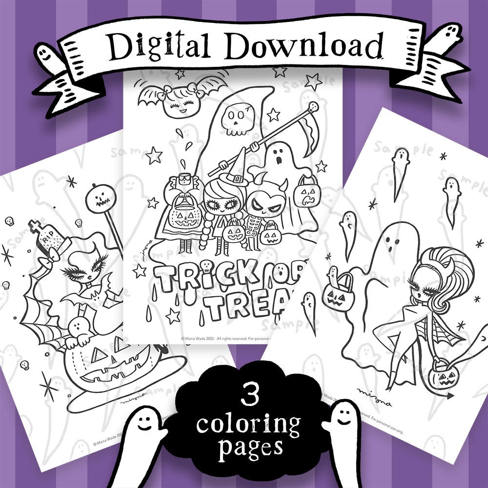 ハロウィンぬり絵 🎃