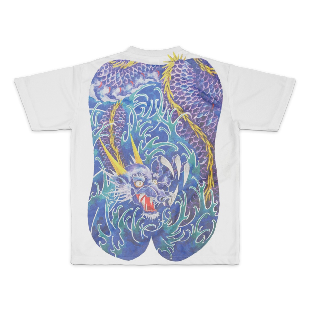 紫龍バックTシャツ