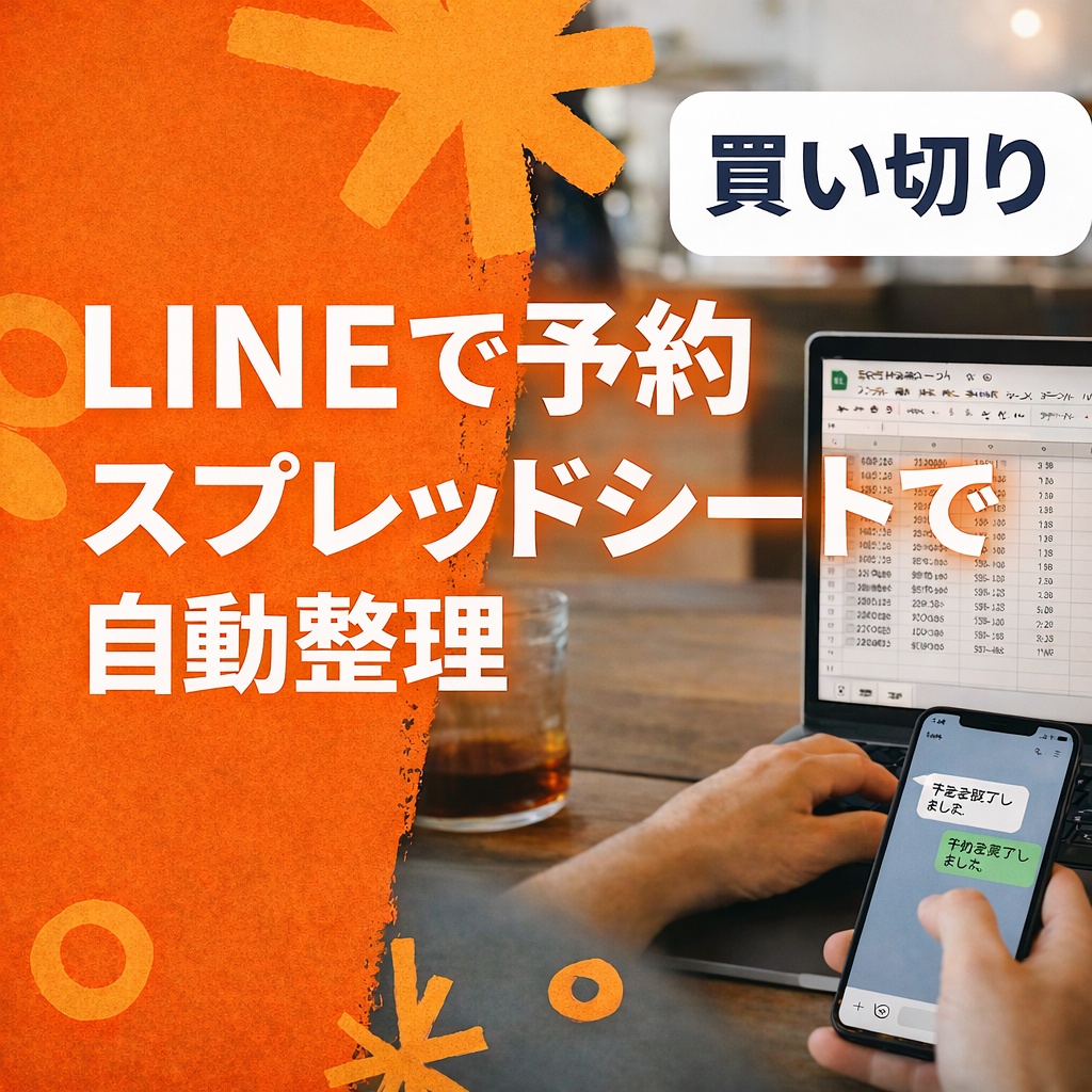 LINE予約受付ツール（自動整理）【買い切り】
