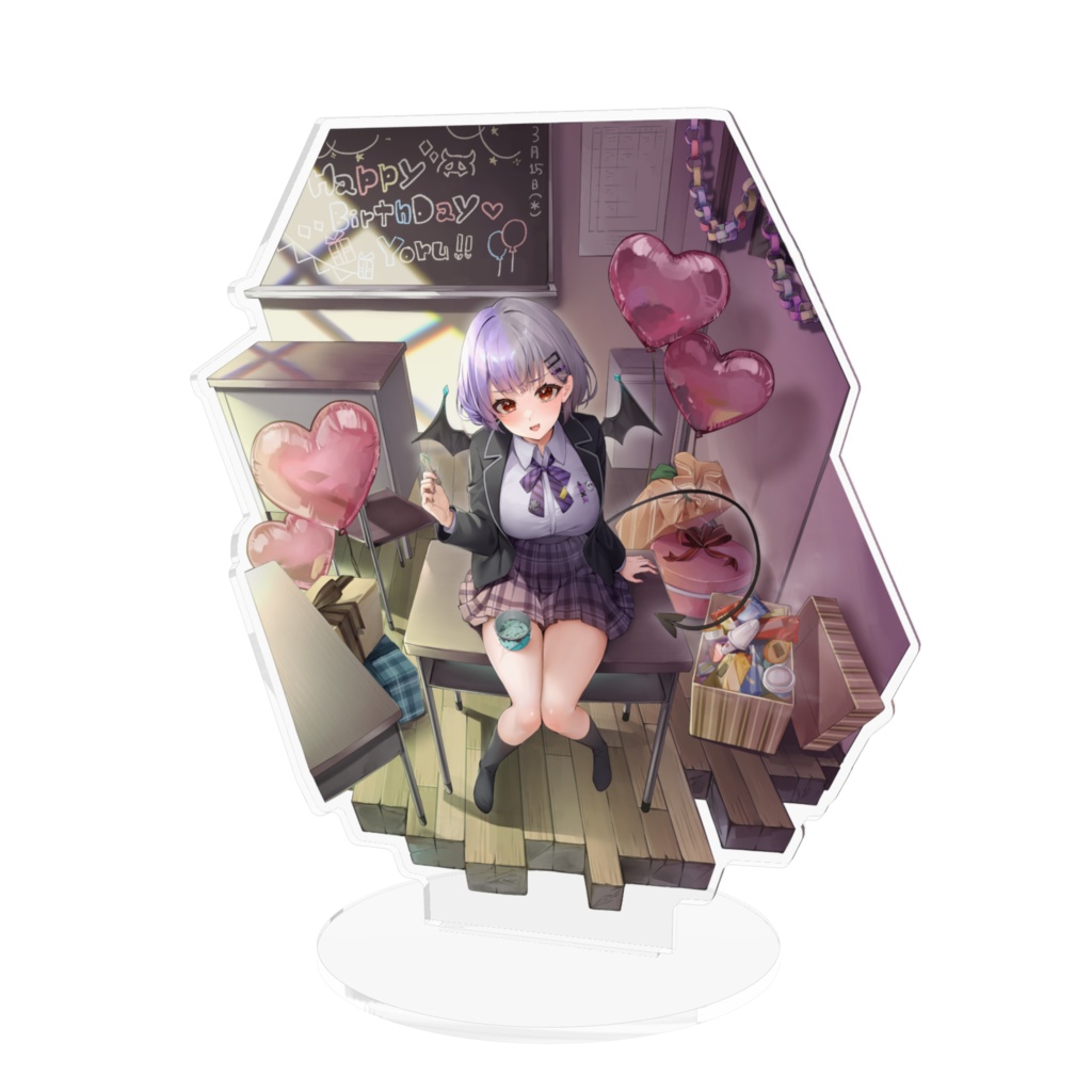【唄夜乃よる】2023お誕生日新衣装_アクリルスタンド160×160