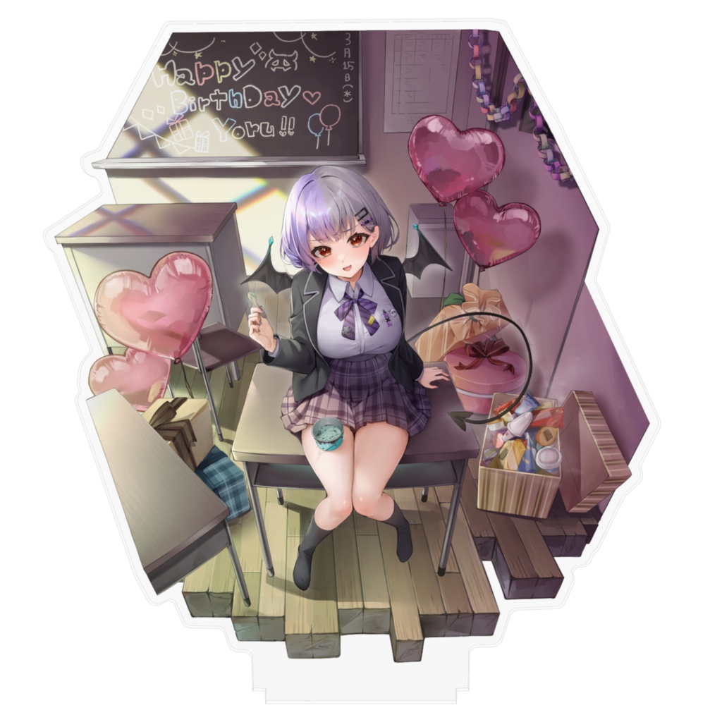 【唄夜乃よる】2023お誕生日新衣装_アクリルスタンド160×160
