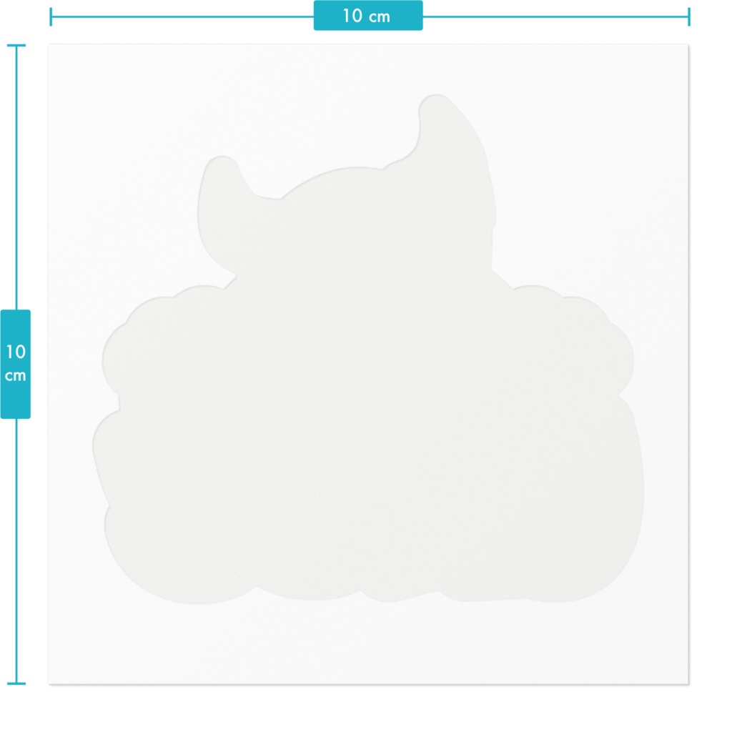【唄夜乃よる】特殊ロゴステッカー100×100