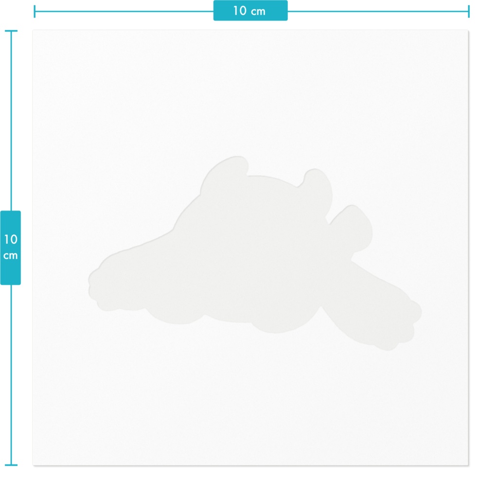 【唄夜乃よる】ぺるしぃステッカー_100×100mm