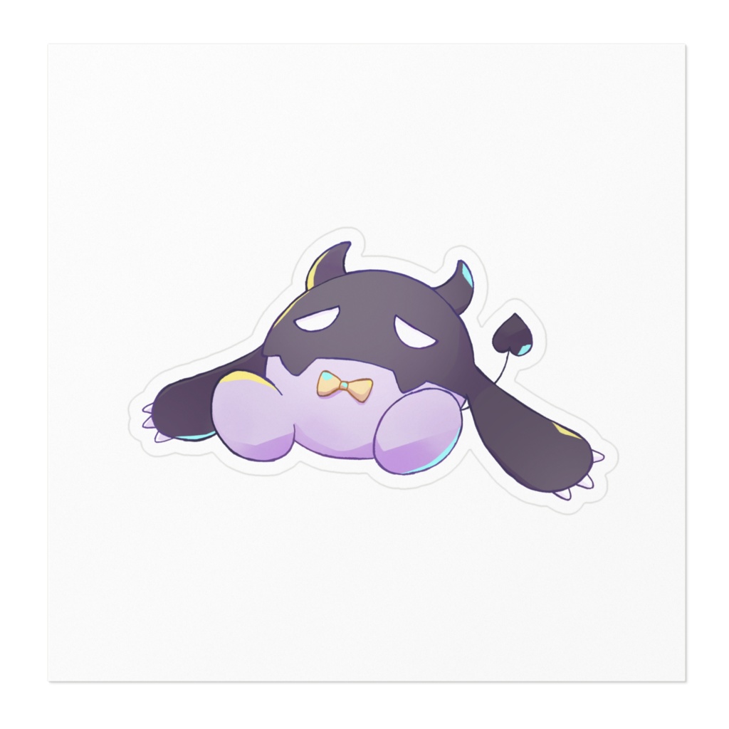 【唄夜乃よる】ぺるしぃステッカー_100×100mm