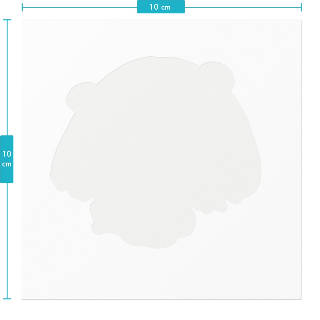 【唄夜乃よる】デフォルメステッカー5種‐100×100mm