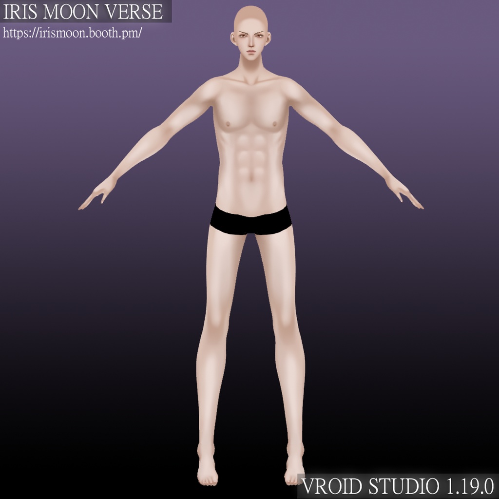 Hiro【Face+Body Parameters / 顔と体のパラメーター】(VRoid)