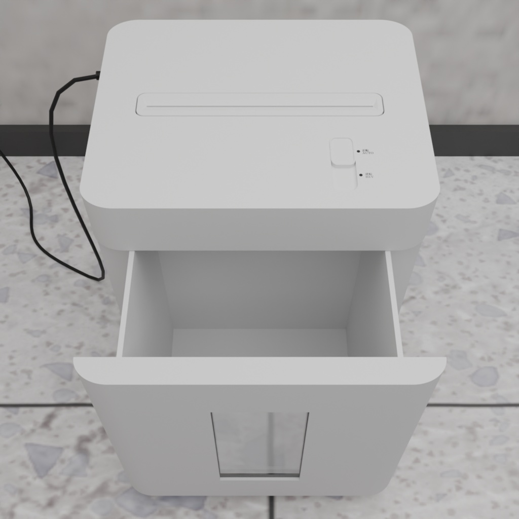 【3D素材】シュレッダー (FBX/Blender)