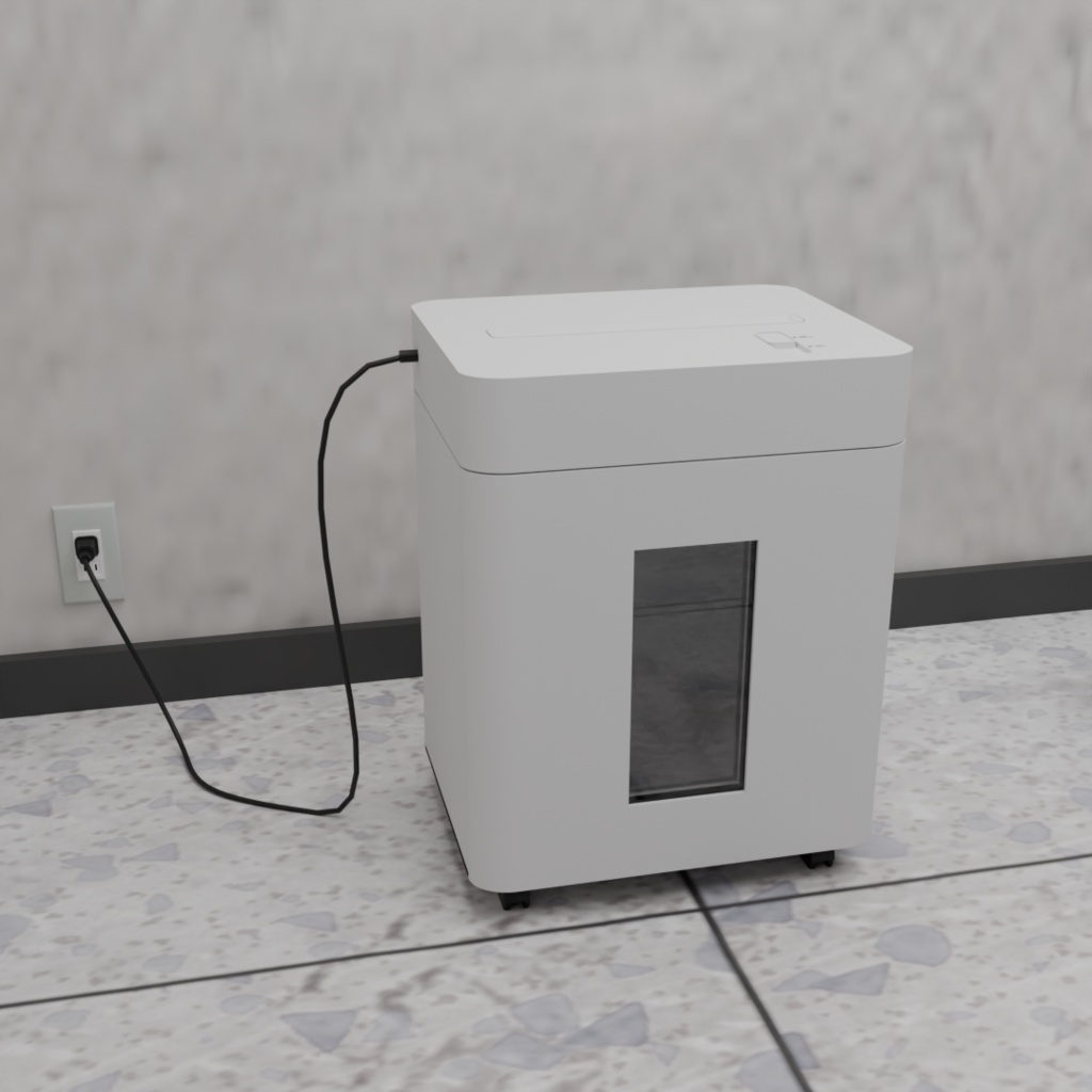 【3D素材】シュレッダー (FBX/Blender)