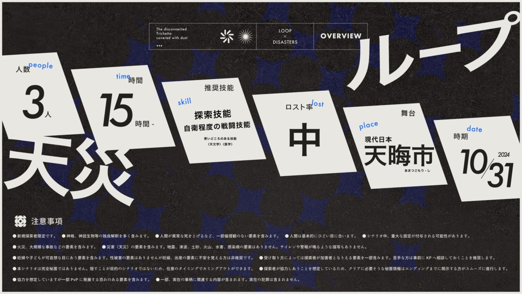 CoC6版「塵と繞る跡絶のトリケッタ」