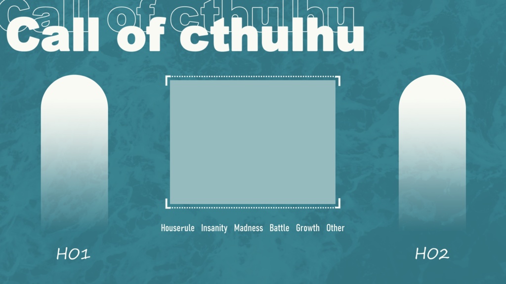 【無料版有】2PL用シンプル部屋素材【CoC6版】