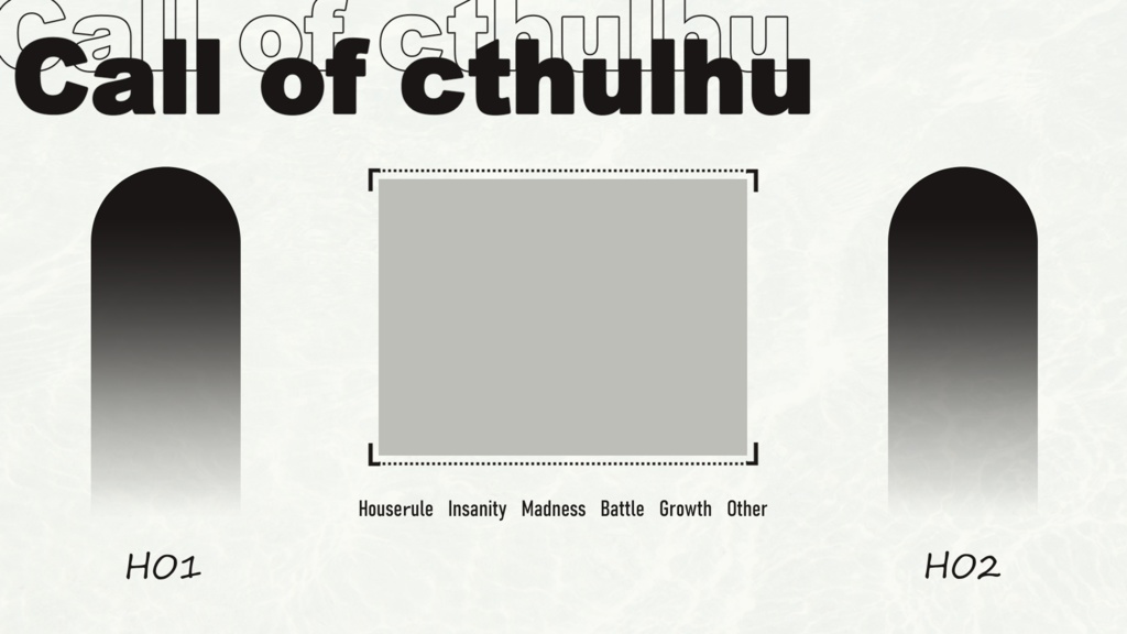 【無料版有】2PL用シンプル部屋素材【CoC6版】