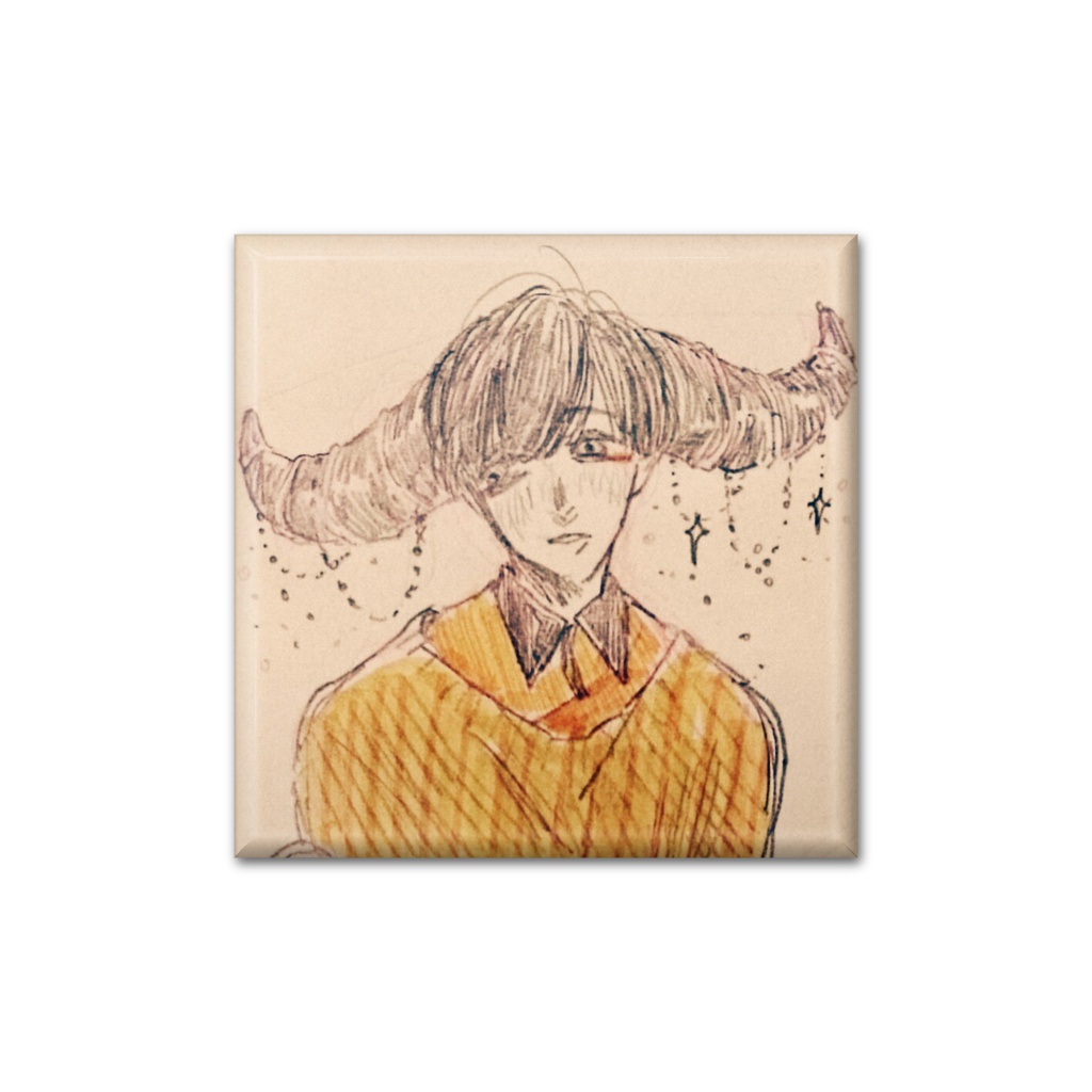角っ子くん**缶バッチ