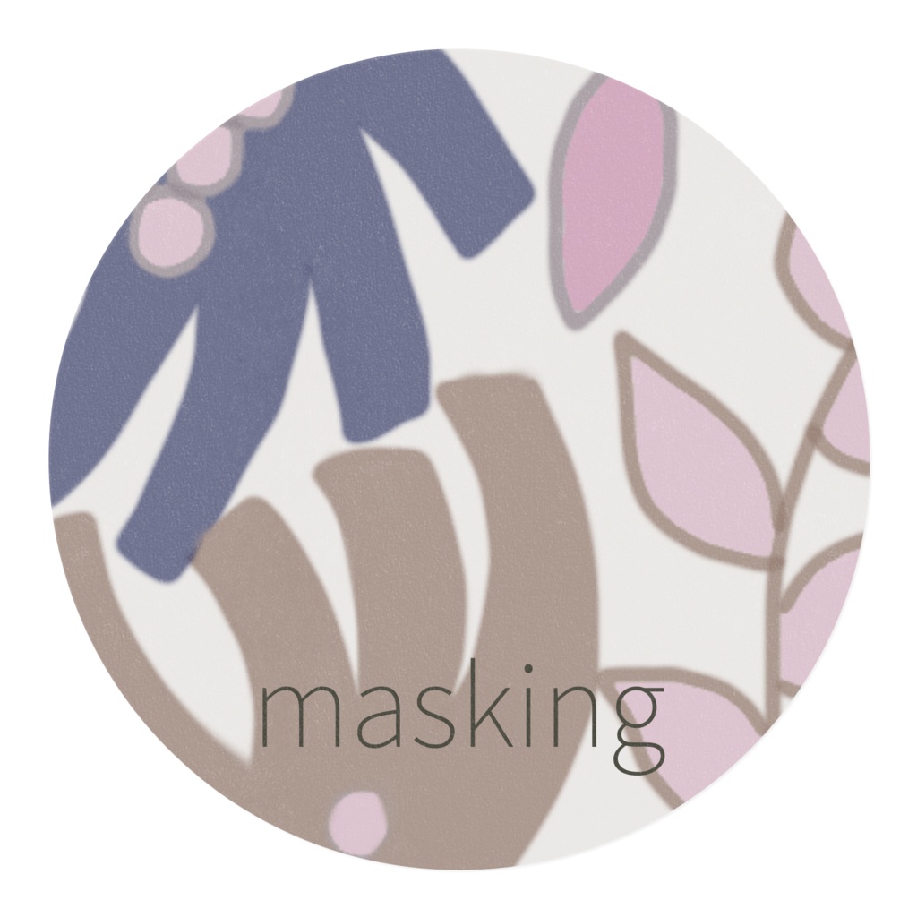ニュアンスフラワーマスキングテープ