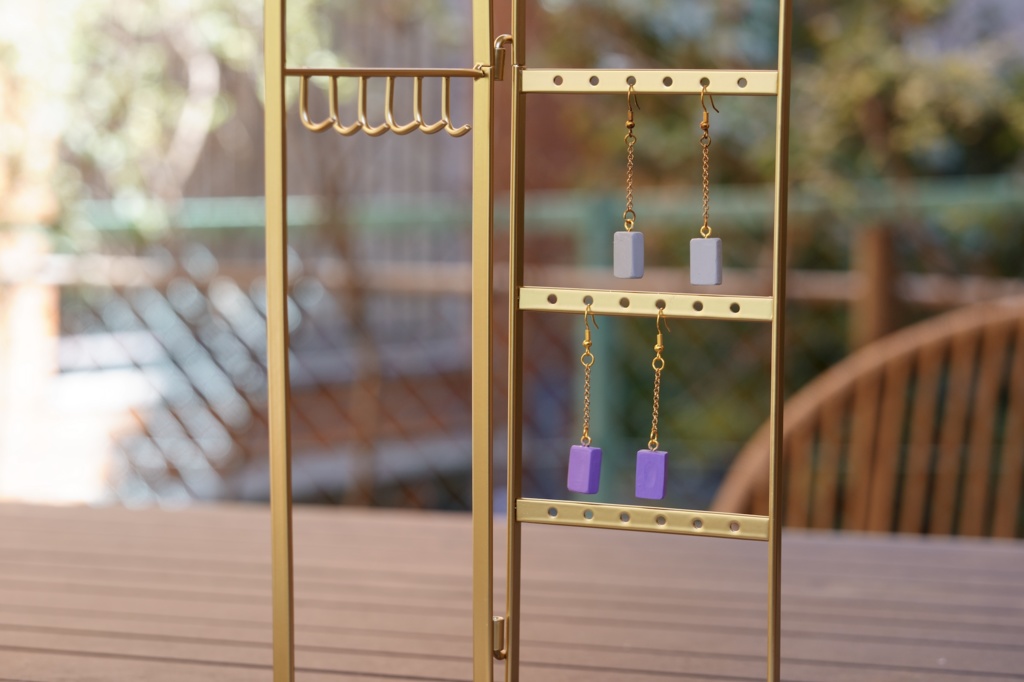 物理ブロックチェーンイヤリング