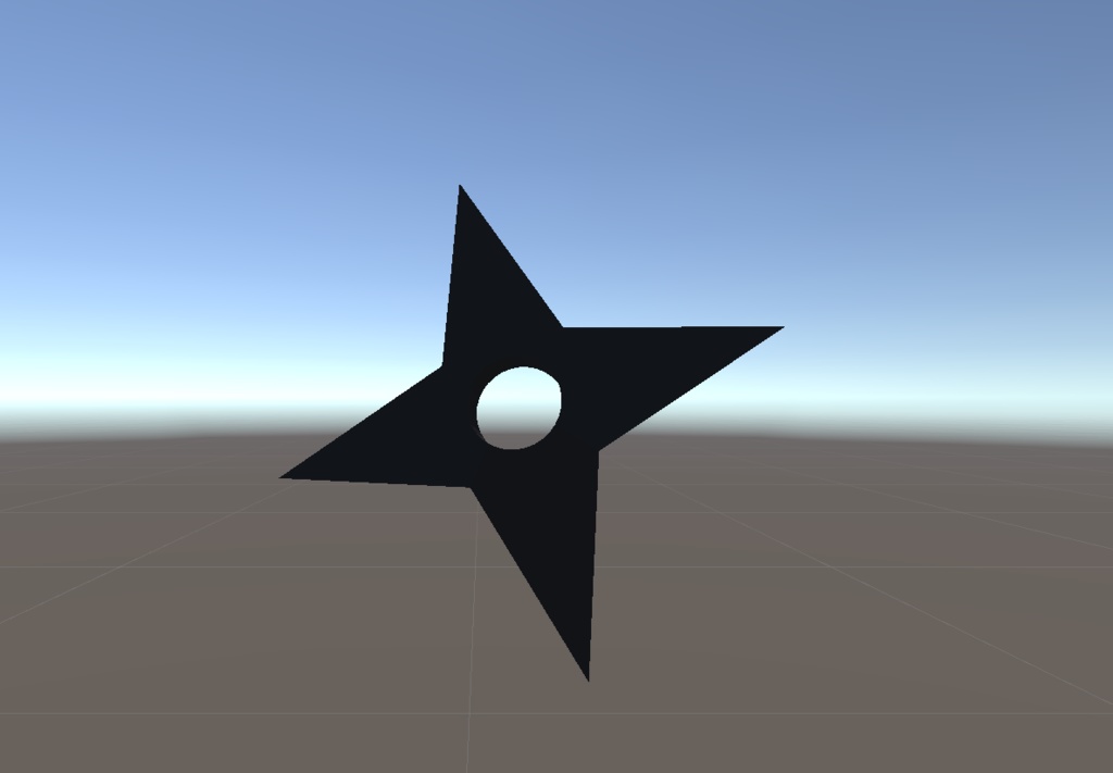 【無料】手裏剣（ローポリ）