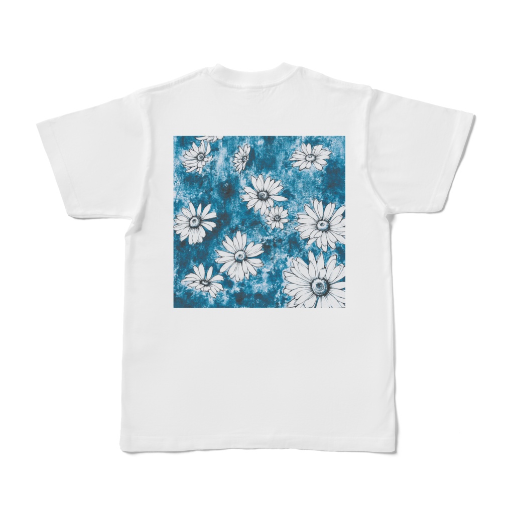 『舞う花』白Tシャツ