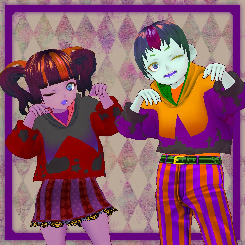 VRoid ハロウィンな服テクスチャ