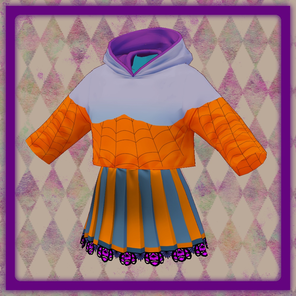 VRoid ハロウィンな服テクスチャ