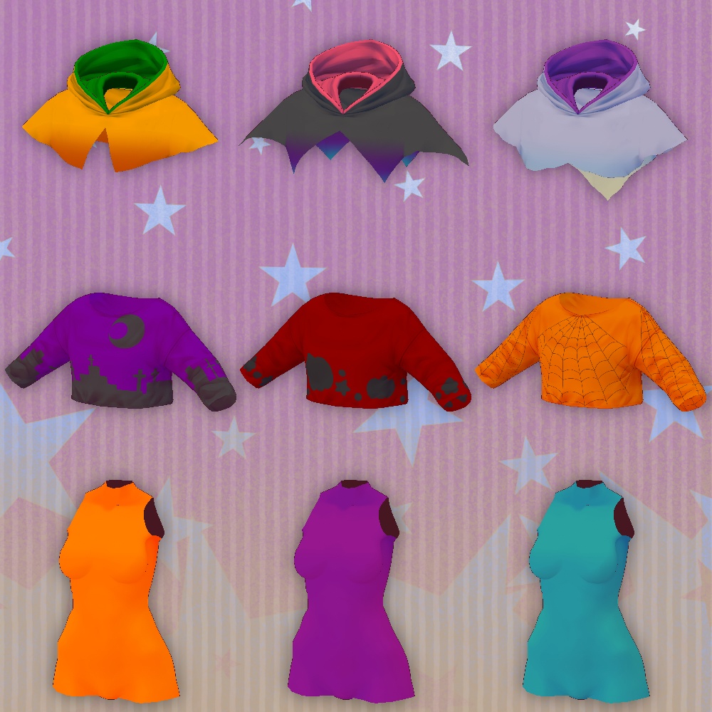 VRoid ハロウィンな服テクスチャ