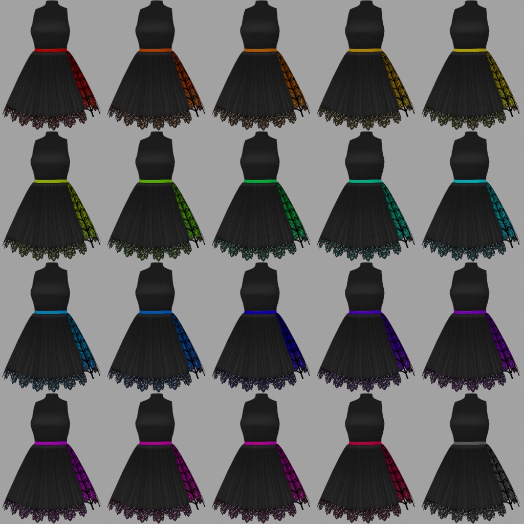VRoid ハロウィンなドレステクスチャ