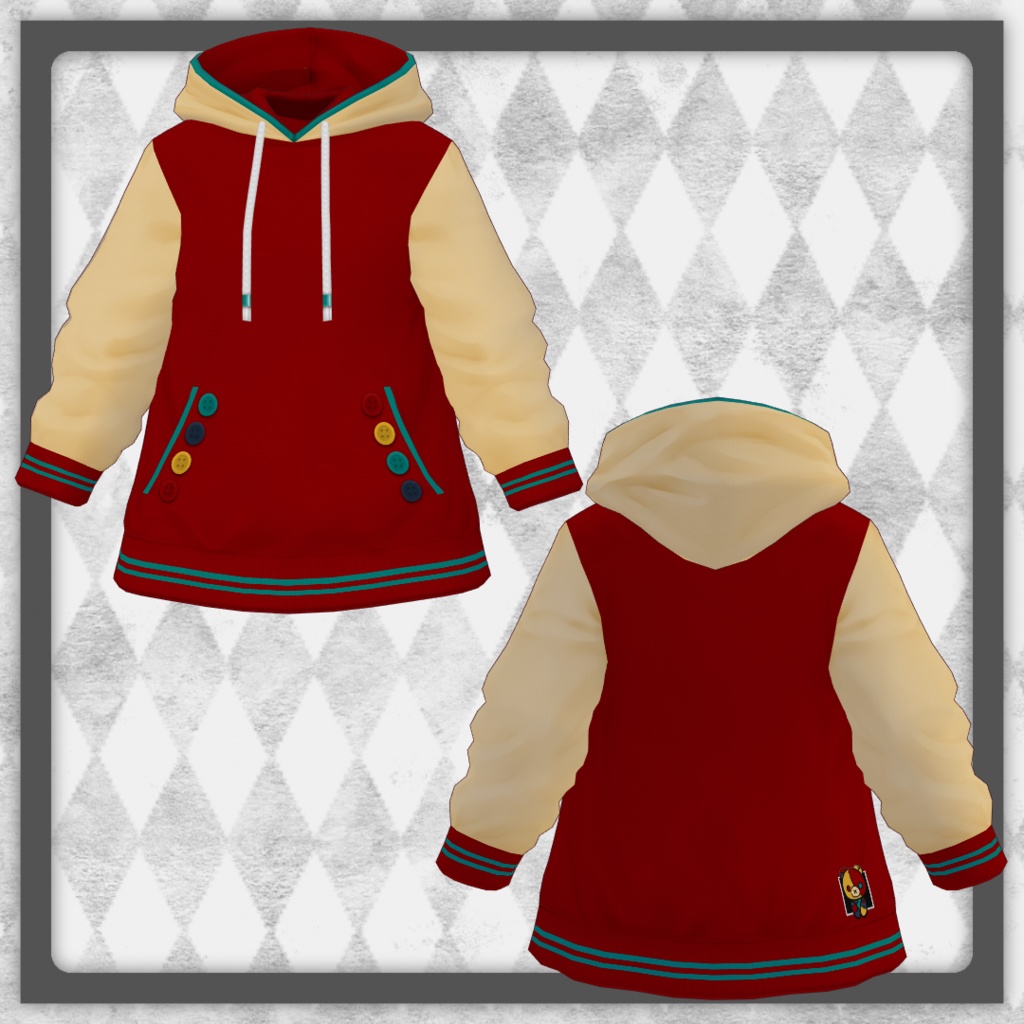 VRoid sizimiYAパーカーテクスチャ