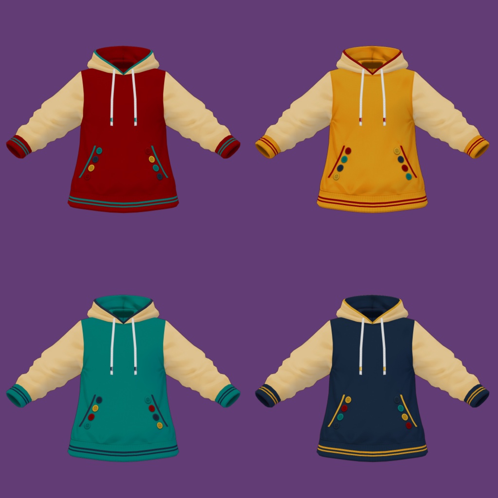 VRoid sizimiYAパーカーテクスチャ