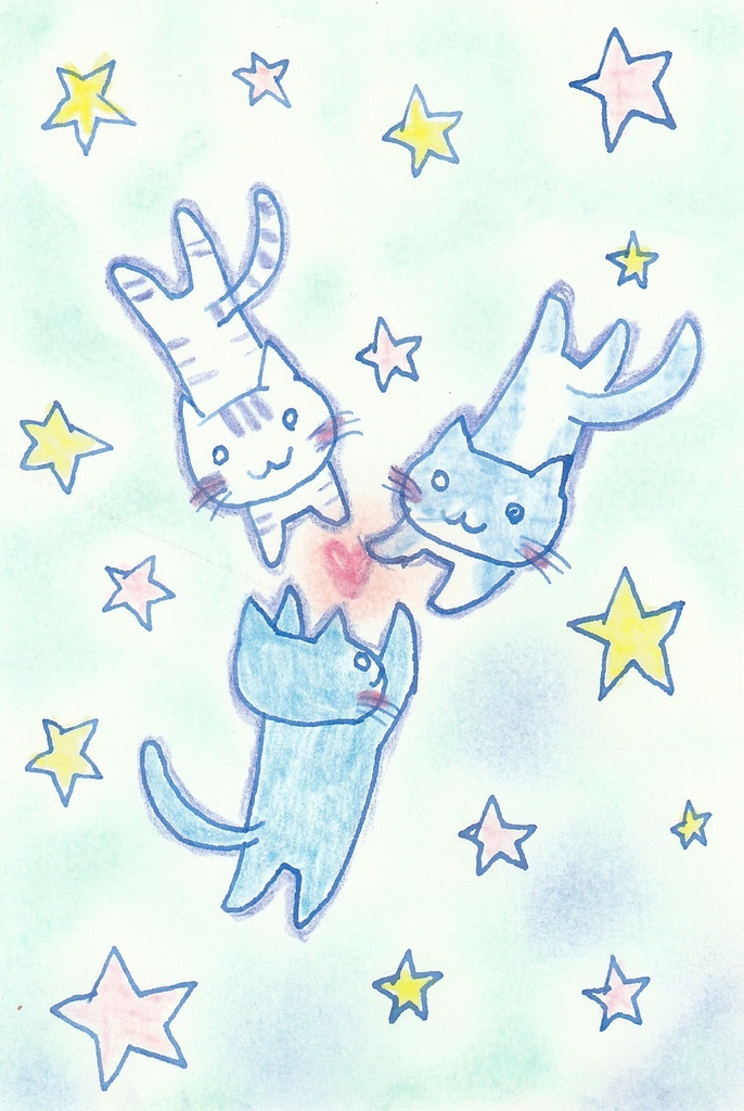 ねこ原画【ハート】