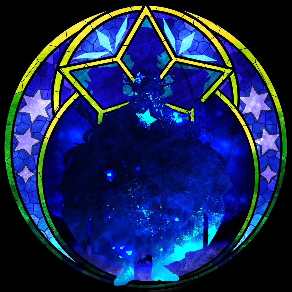 FGO/ アマデウス サリエリ ステンドグラス風アクキー