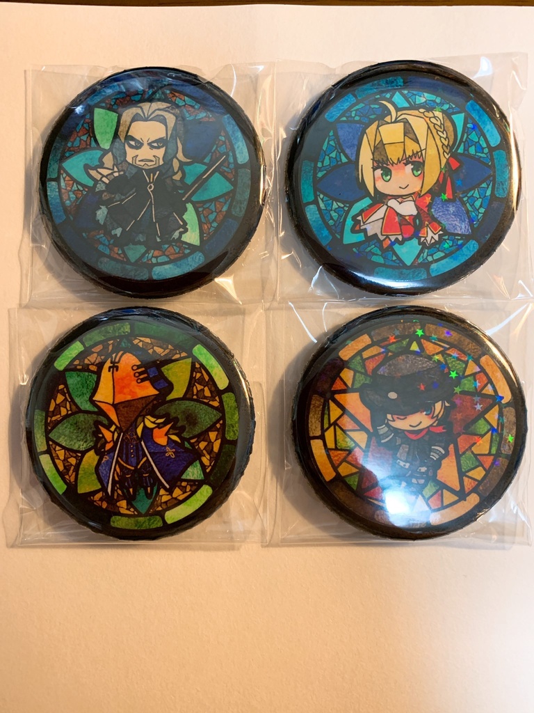 FGO/ヴラド三世 ネロ アヴィケブロン ビリー 缶バッジ