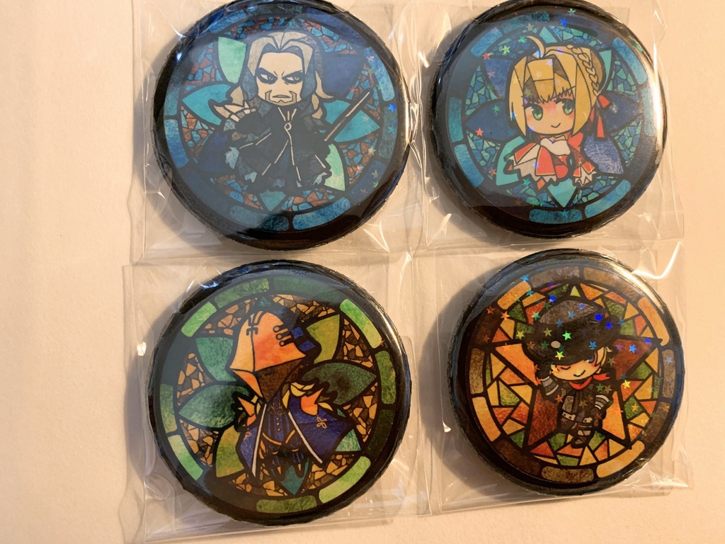 FGO/ヴラド三世 ネロ アヴィケブロン ビリー 缶バッジ