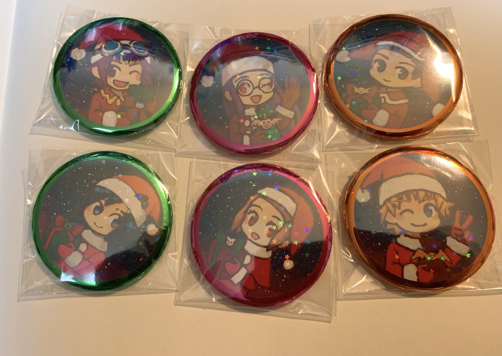 デジモン/02クリスマス缶バッジ