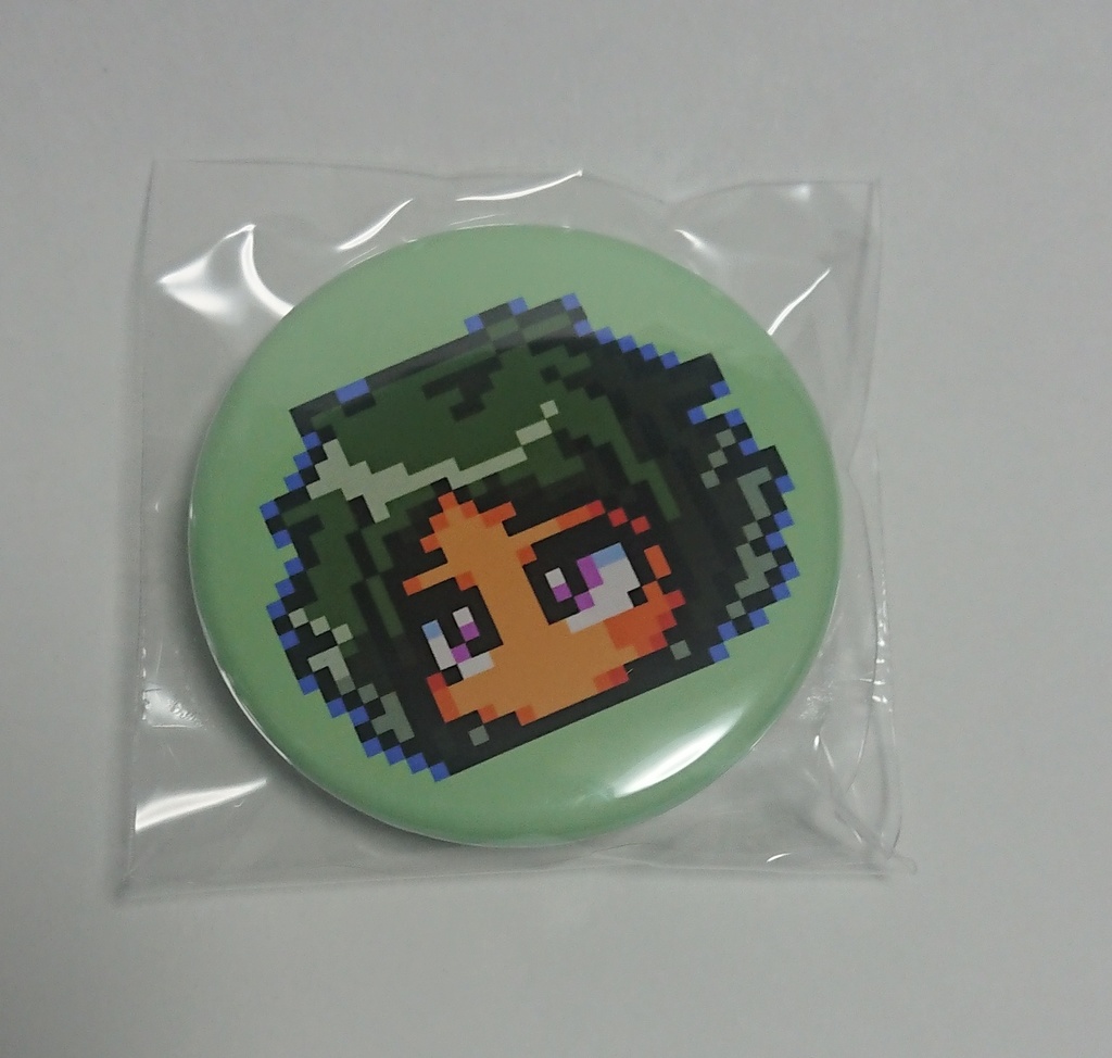 パワサカ 五十嵐美樹 ドット絵缶バッジ