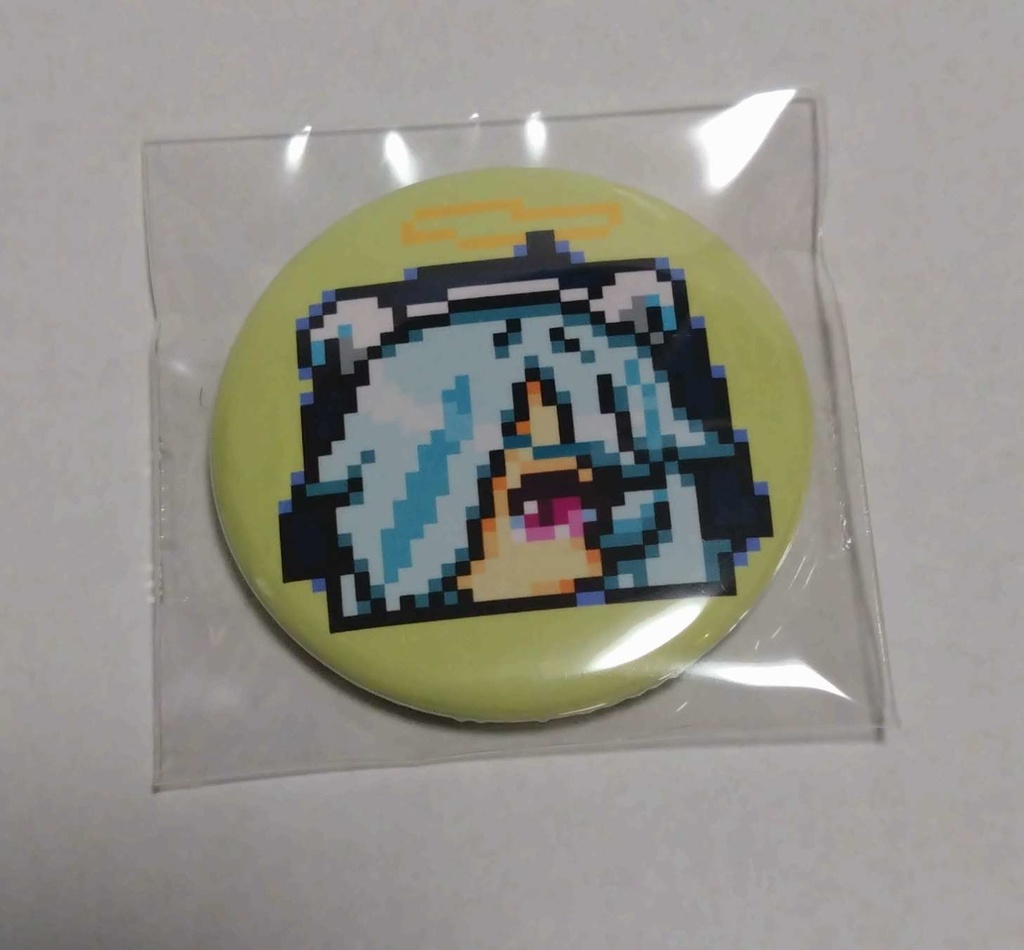 麻雀ファイトガール　ダブリエル　ドット絵缶バッジ