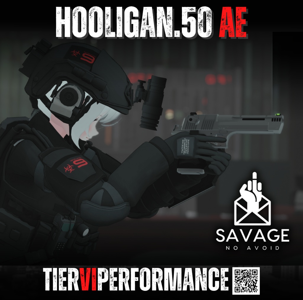 【VRChat向け】ハンドキャノン HOOLIGAN.50 AE