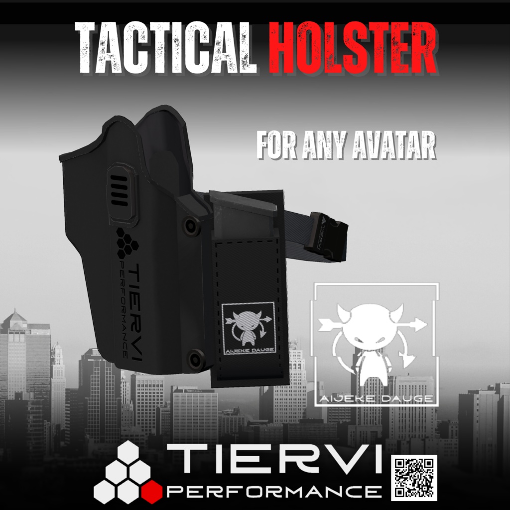 【VRChat向け】タクティカルホルスター