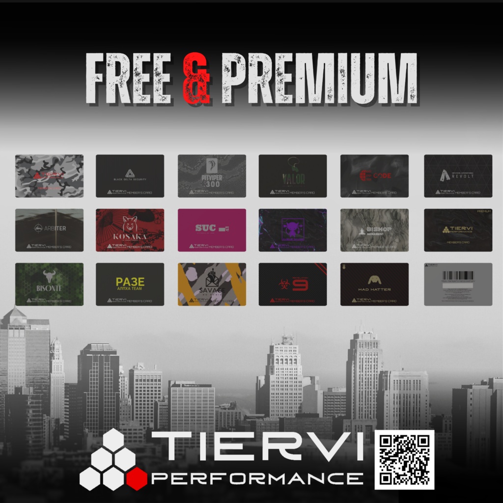 【無料版有】【VRChat向け】TierVI PERFORMANCE MEMBER`S CARD