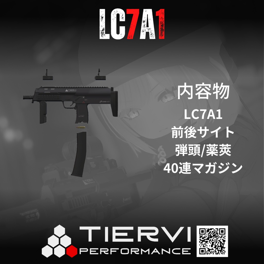 【VRChat向け】LC7A1 PDW