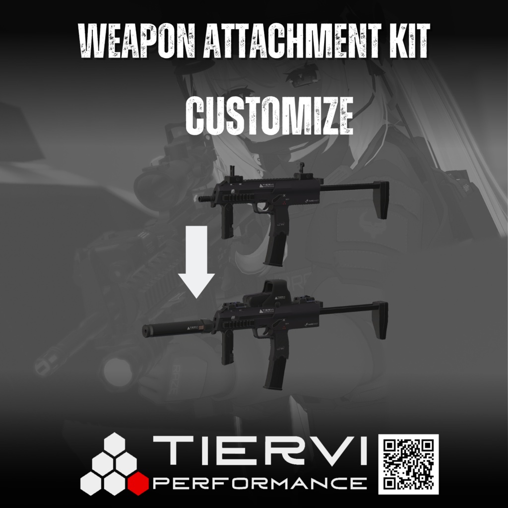 【VRChat向け】WEAPON ATTACHMENT KIT VOL.1
