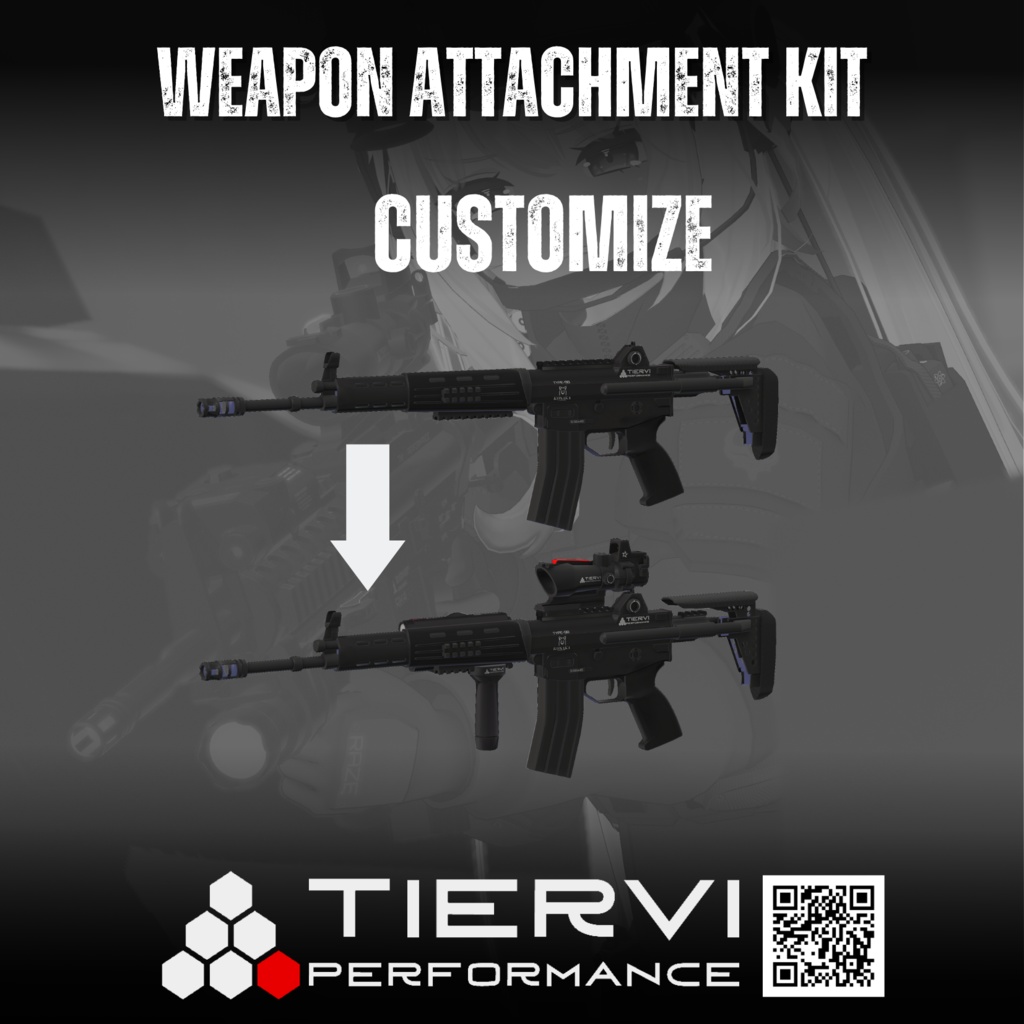 【VRChat向け】WEAPON ATTACHMENT KIT VOL.1