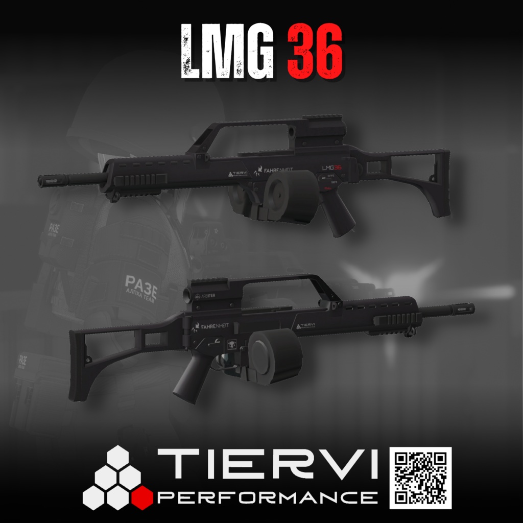 【VRChat向け】軽機関銃 LMG 36