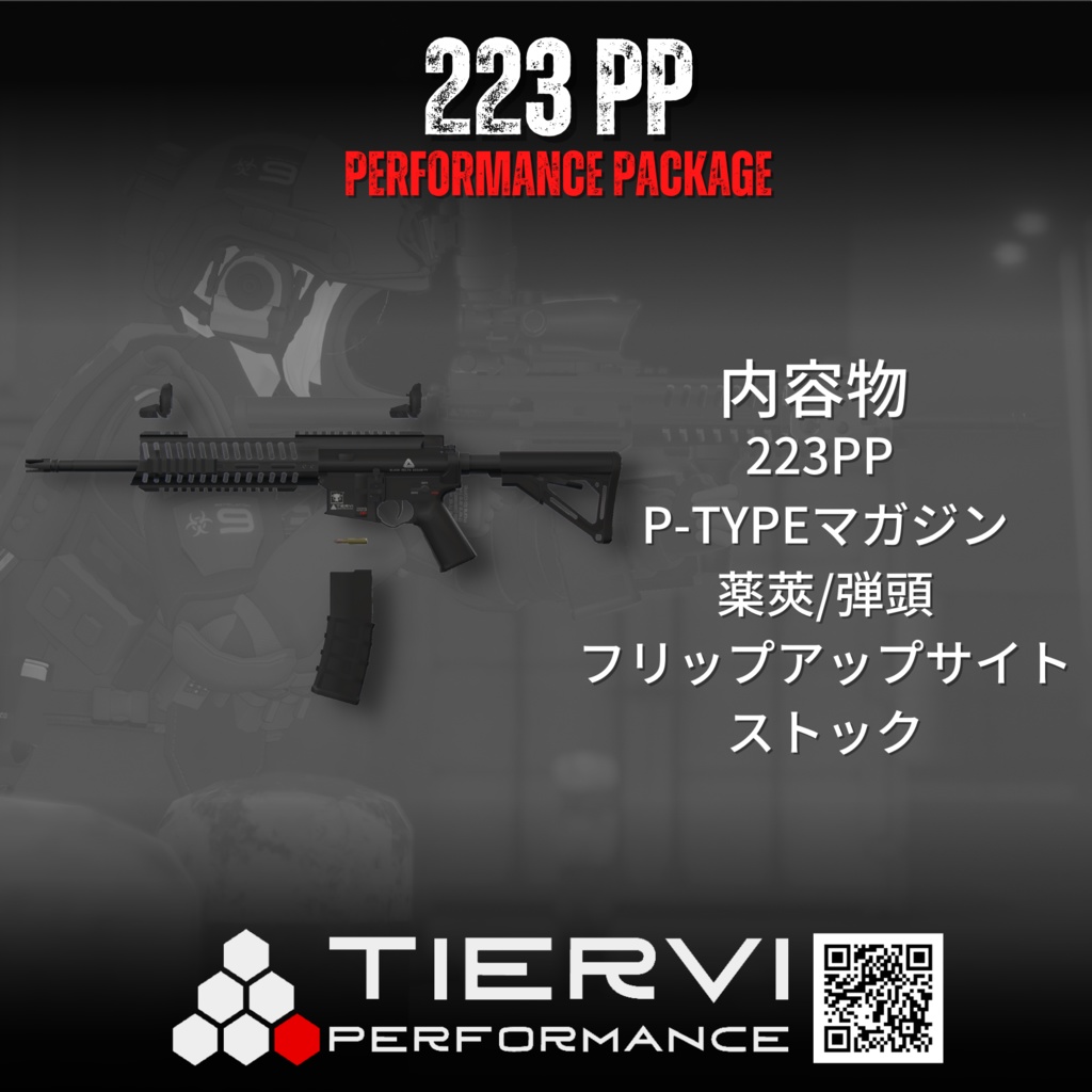 【VRChat向け】223PP 特殊作戦向カービン銃