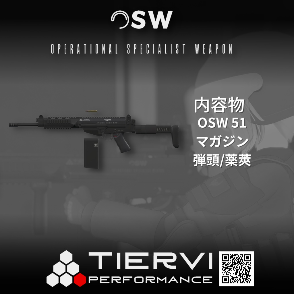 【VRChat向け】大口径ライフル OSW 51