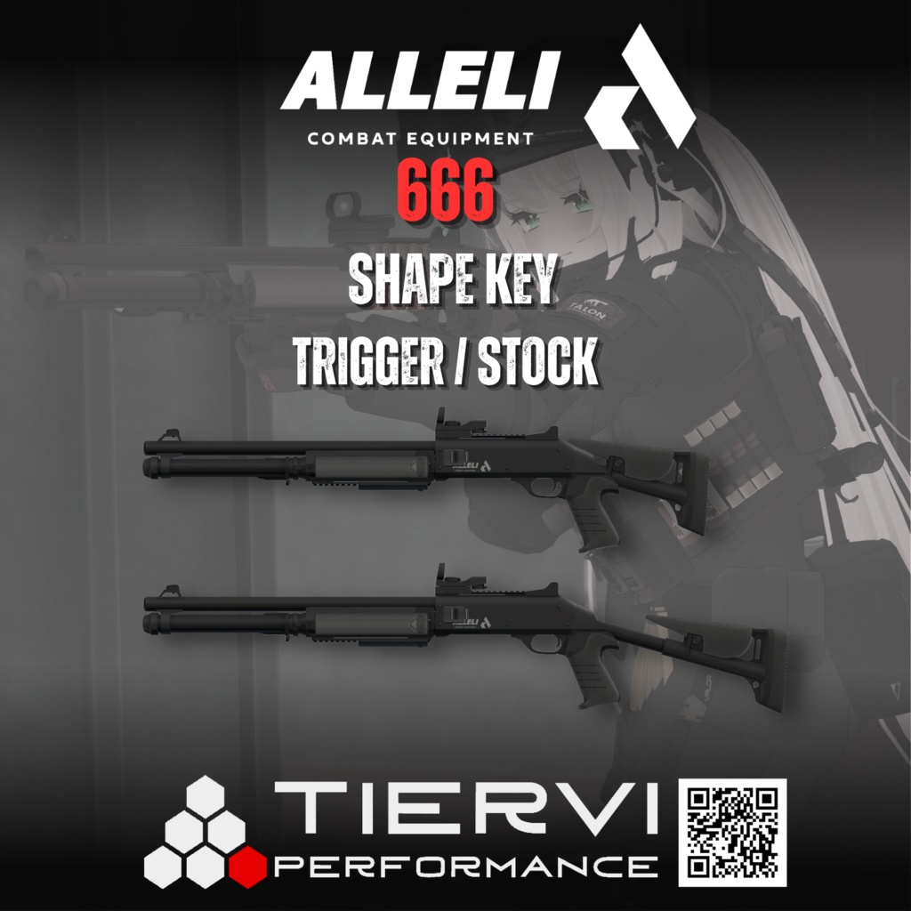 【VRChat向け】ALLELI 666 COMBAT SHOTGUN