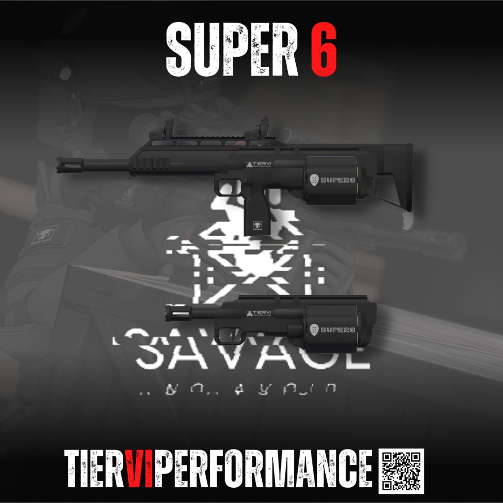 【GWセール】【VRChat向け】SAVAGE SUPER-6 リボルバーショットガン