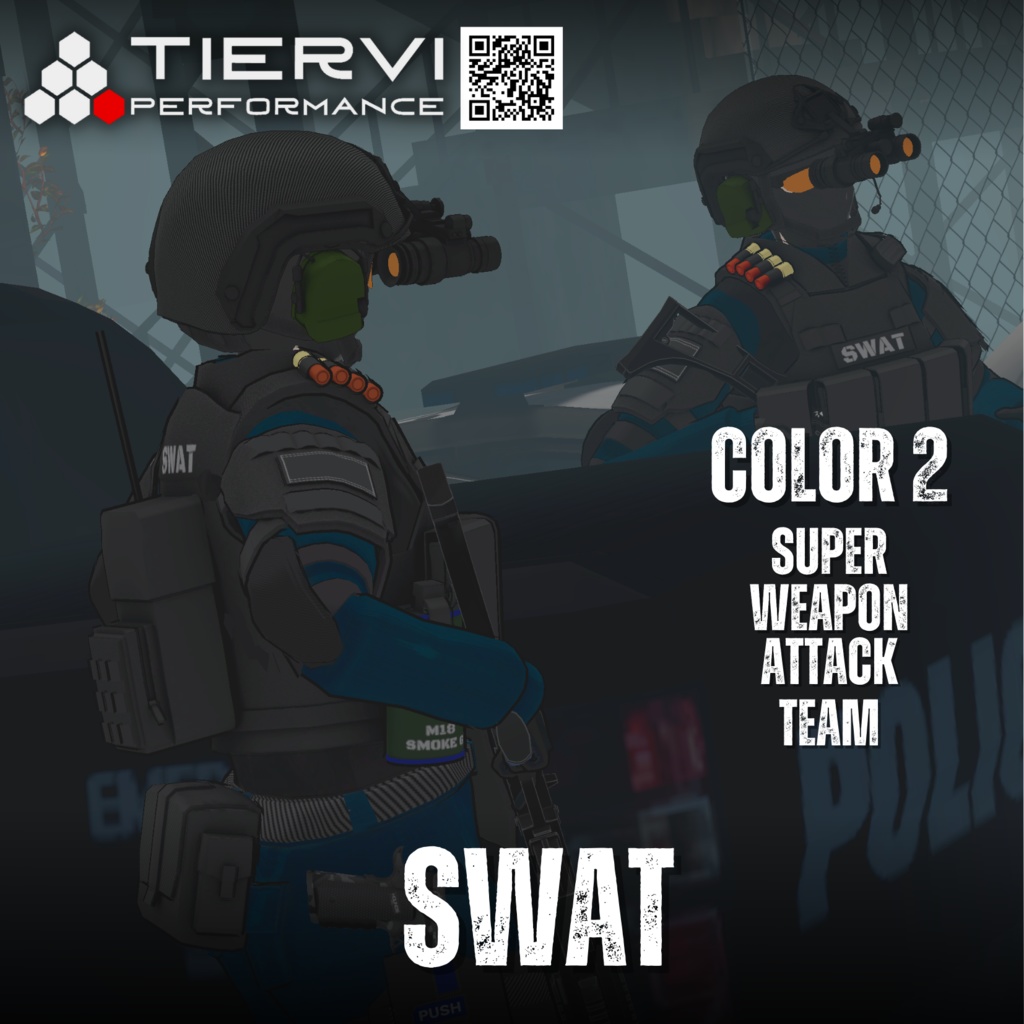 【VRChat向け】男性アバター向け兵士素体 "URBAN STRIKE"