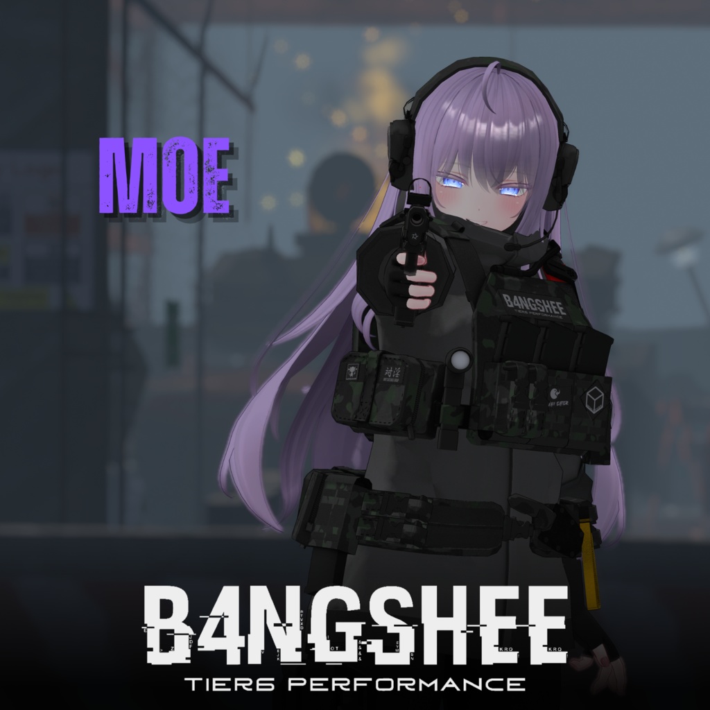 【VRChat向け】【複数アバター対応/特殊作戦向け装備/B4NGSHEE "バンシー"】